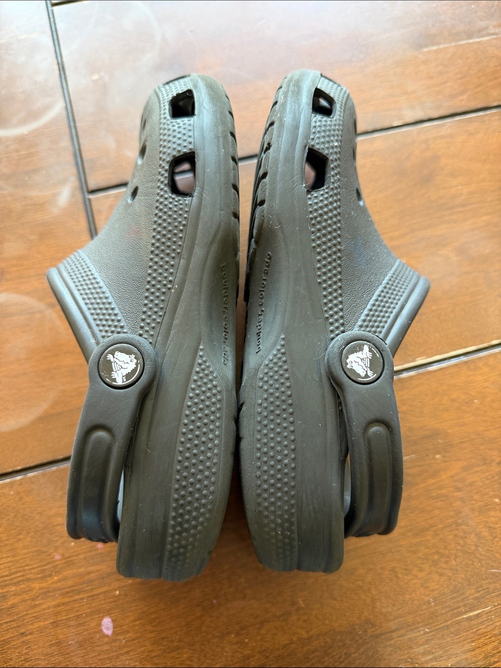 CROCS Kids Black Slip-On Clog Shoes Black - Picture 7 of 9